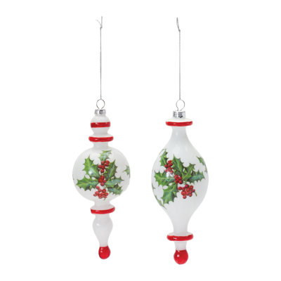 7.75'' Glass Plants & Flowers Holiday Shaped Ornament