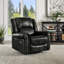 Fauteuil inclinable pivotant en microfibre Doniphan-1422215854