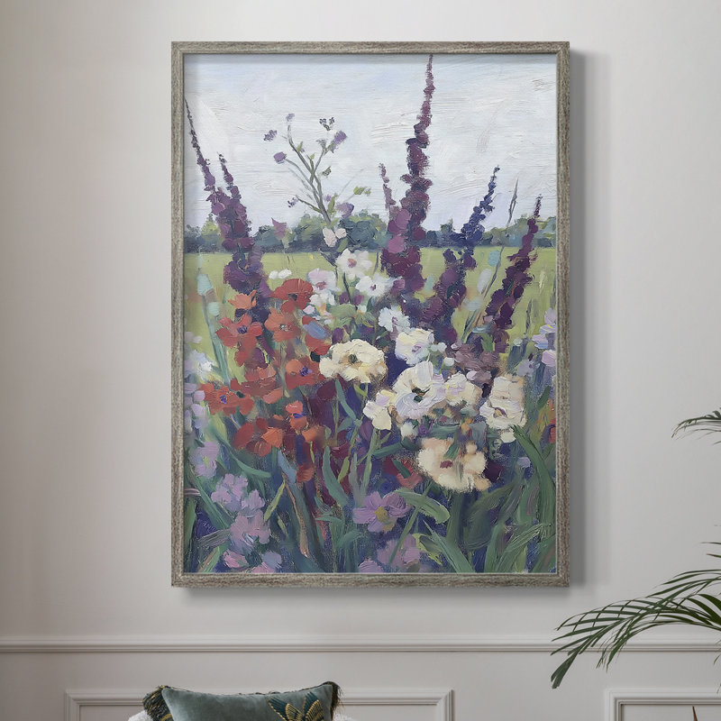 Reproduction encadrée FLORAL Series DCXLIV - bois massif, H 11 po x l 9 po