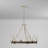 Lipton 6 - Light Steel Dimmable Wagon Wheel Chandelier
