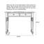 Bureau simple en bois massif American-1897079599