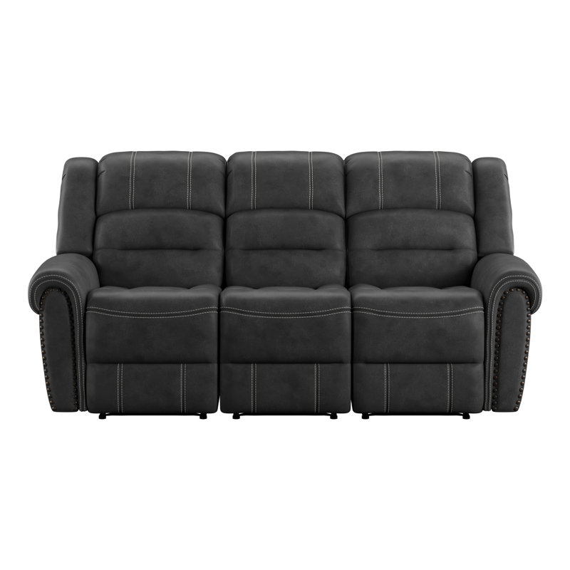 Boran 88'' Faux Leather Reclining Sofa