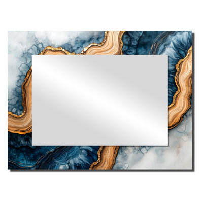 Miroir d'appoint Safire Lake Into The Pine Forest I - Crystals