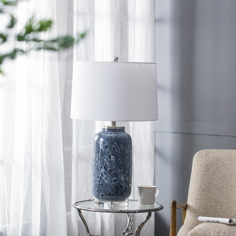Lampe de table bleue 28 po Jacksyn