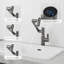  Robinet de lavabo de salle de bain avec fonction de pulvérisation et affichage de la température pour interrupteur antidérapant et rotatif à 360 °-112230419