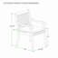 Ensemble repas rectangulaire pour 4 personnes en teck avec coussins Korie Messer