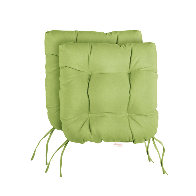 Coussin de siège 2 pièces Sumbrella, Vert pomme, L 19 po x P 19 po