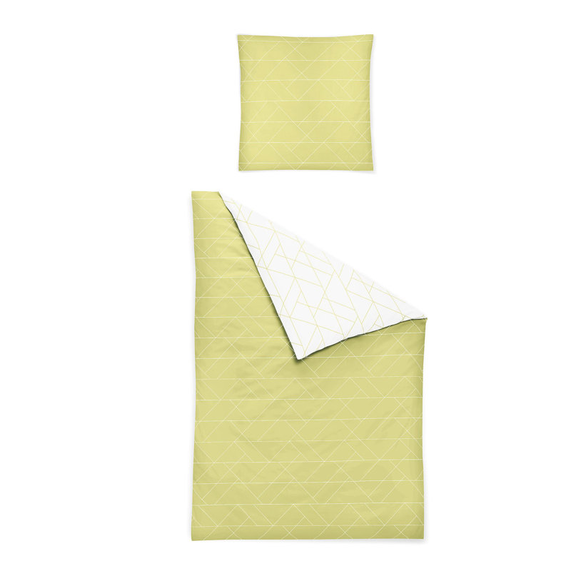 Palma Duvet Cover Set, Single Duvet Cover + 1 Pillowcase, Kiwi