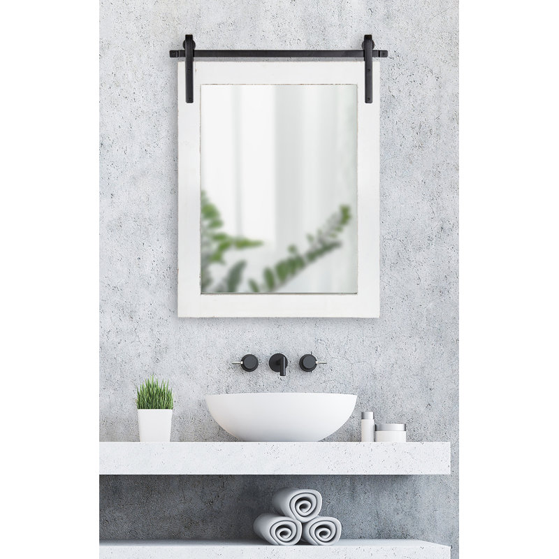 Miroir Dayanah, Blanc bord de mer, 26,75 po x 19,5 po