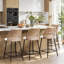 Upholstered Chenille Bar Stool-1923826736