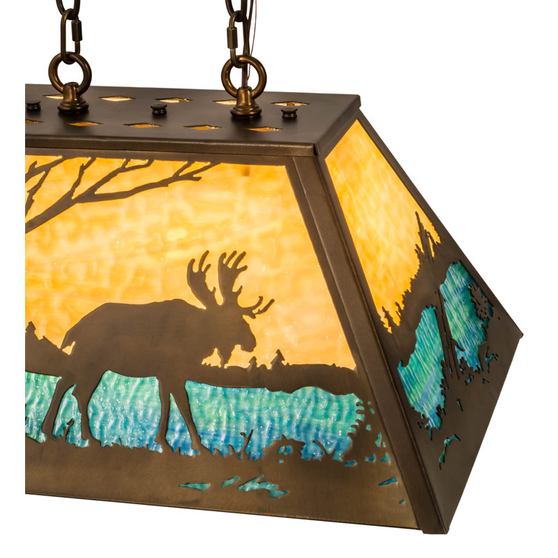 Masonville 3 - Light Antique Copper Pool Table Lights Pendant