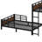 Metal Separable Bunk Beds With Raised Security Fence-1413973862