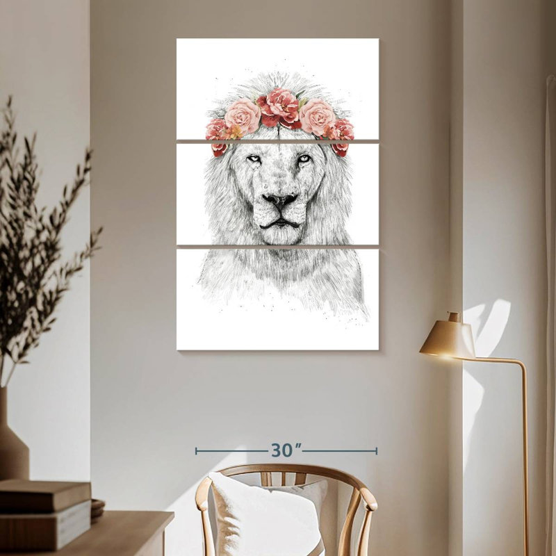 Lion Brampt Festival, H 65 po x l 42 po