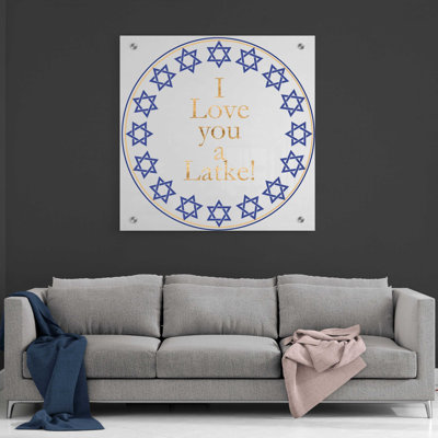 «Punny Hanukkah Collection G» par Alicia Ludwig, art mural en verre acrylique