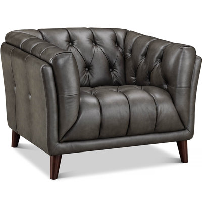 Chaise en cuir Kalme