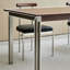 Walnut Solid Wood Top Metal Base Dining Table-99258514