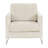 Lincoln Boucle Fabric Accent Armchair with Stainless Steel Frame and Removable Cushion-364241820-392043110