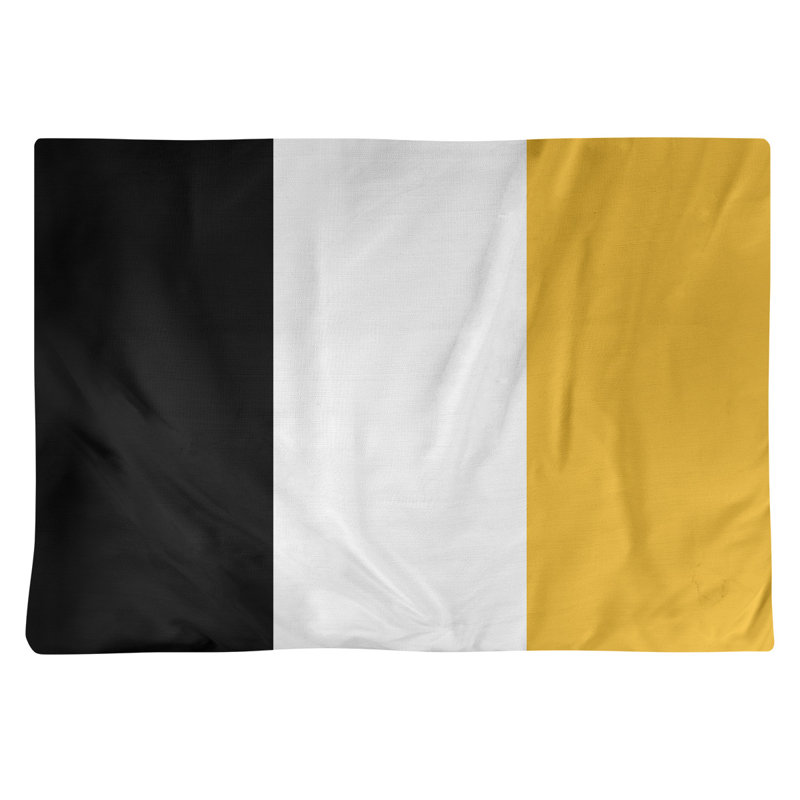 Récapitulatif de 18 po Missouri, Blanc / Doré, Sergé de coton
