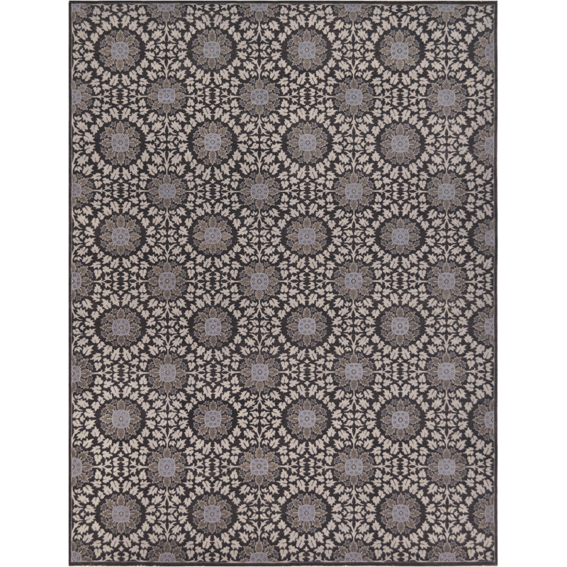 Tapis gris en laine