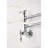Wall Mounted Pot Filler With Folding Arm And Double Handles, Finish, Brass, To Corrosion Leakage Mount Faucet, Made Of Corrosion Fingerprint- Surface-1249806862