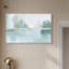 «Mirrored Aqua Dream I», art mural bleu sarcelle par -814925563-814925508