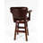 Trophy Swivel Upholstered Counter Stool with Solid Wood Frame-61558326-61924288