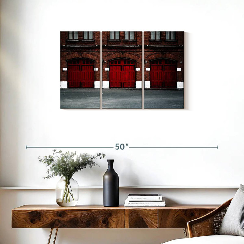 Fire Station, 20" H x 33" W