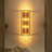 Brynie 4-Light Brass Glass Rod Wall Sconce