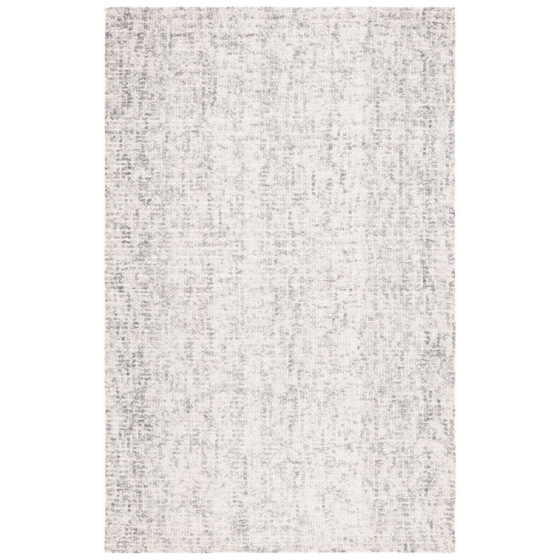 Tapis gris / ivoire Evett, Rectangle 8 pi x 10 pi