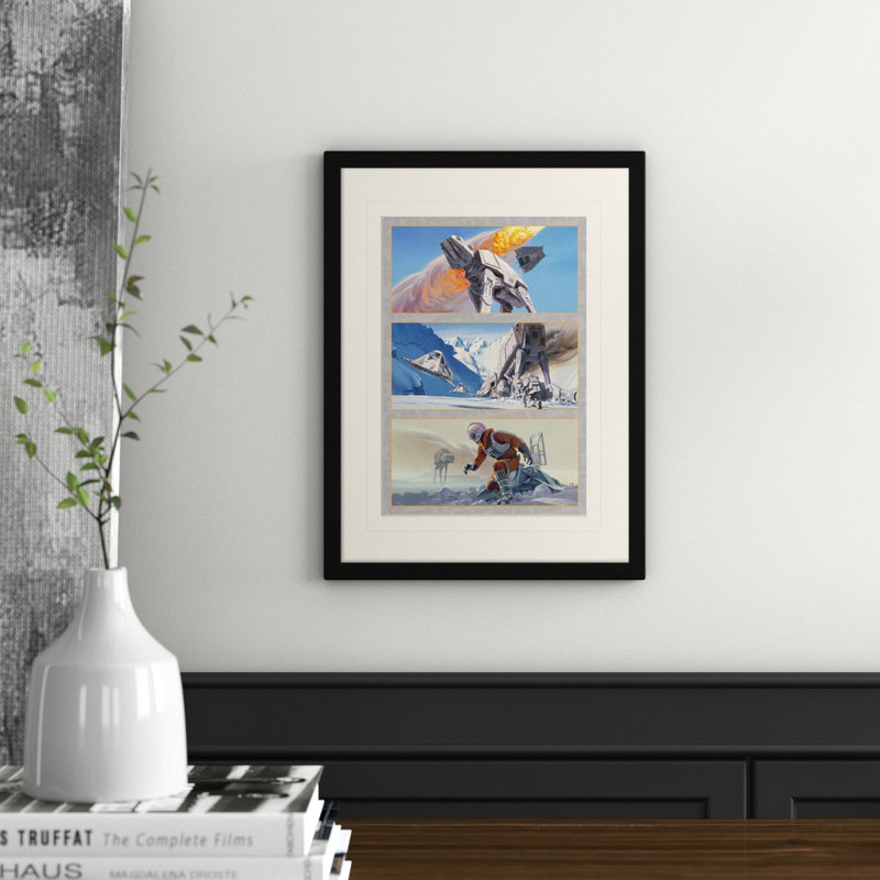 Battle On Hoth Framed Graphic Art Print Framed by Star Wars - Single Picture Frame Print