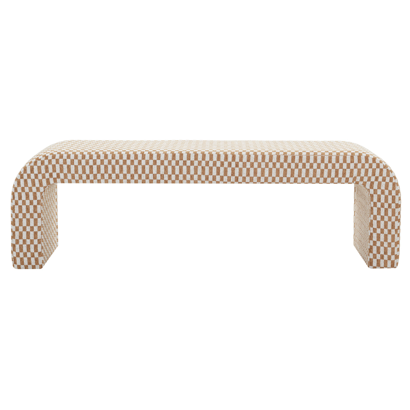 Daine 62" Linen Bedroom Bench, Brown