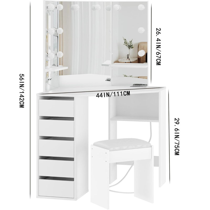 Dressing Table with Mirror