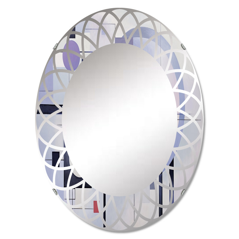 Annjulie - Miroir mural moderne ovale, 30 po x 20 po
