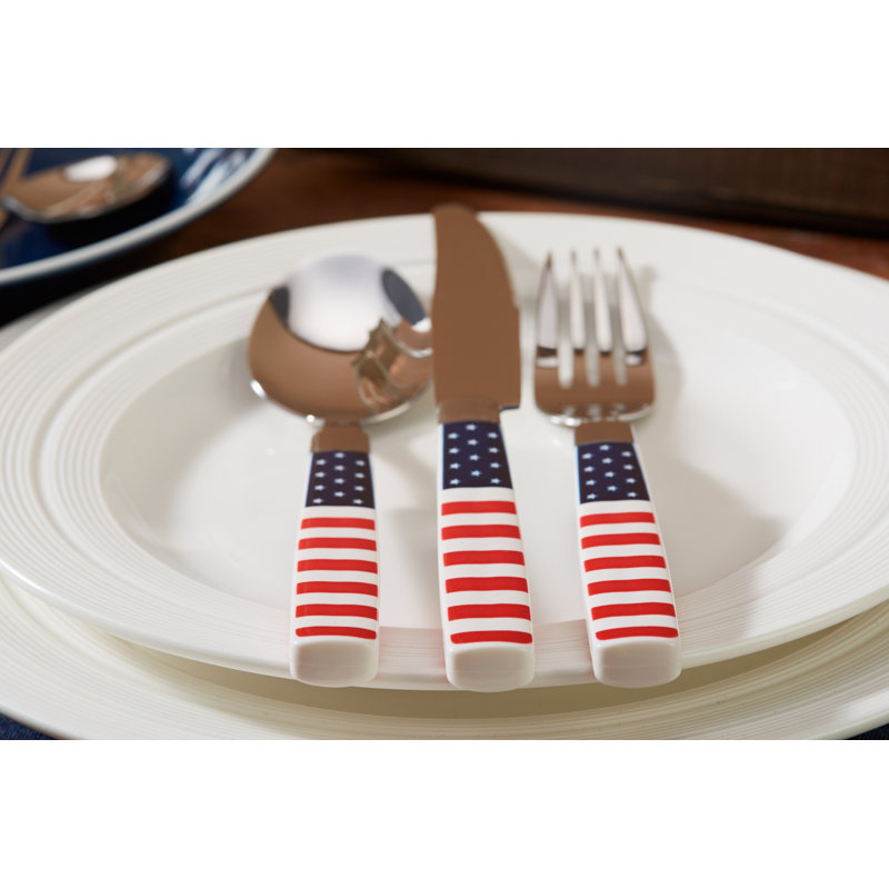 Latitude Run® Stainless Steel Flatware Set - Service for 4