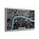 London Aerial Map - No Frame Print on Metal