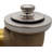 1-3/8" Twist & Close Bathtub Drain Trim with One-Hole Overflow and Universal Adaptor-37144248