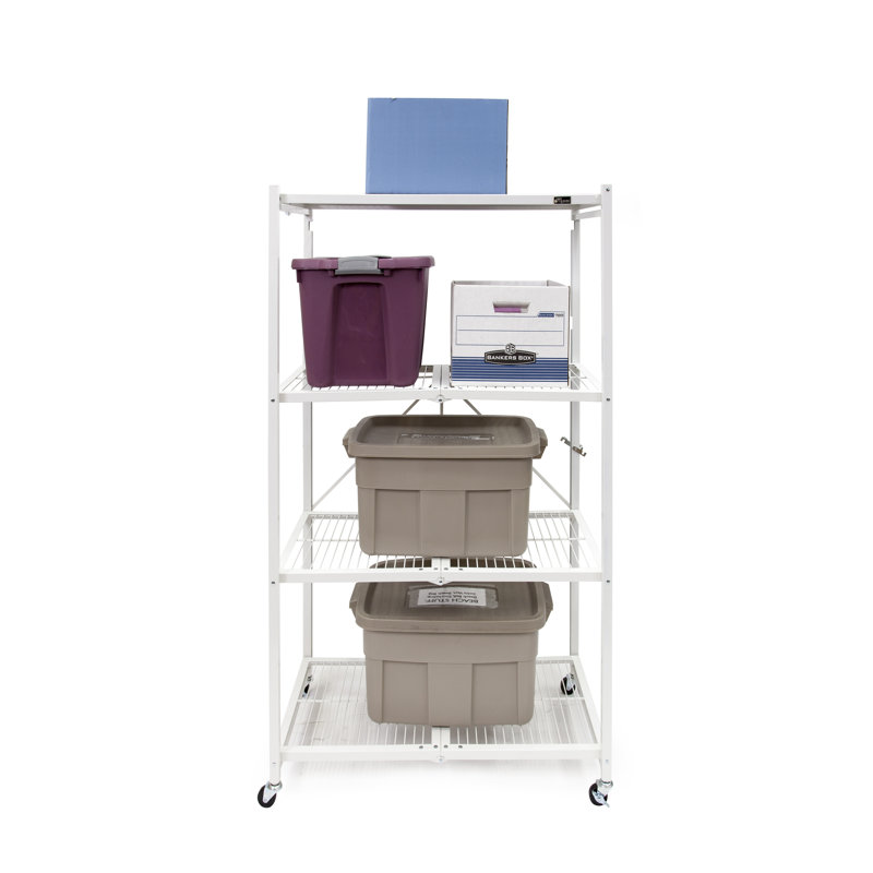 Origami R5 4-Shelf Heavy Duty Rack, White