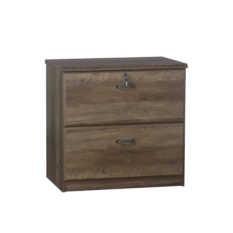 Summy 30.3'' Wide 2 -Drawer File Cabinet, Rustic Oak