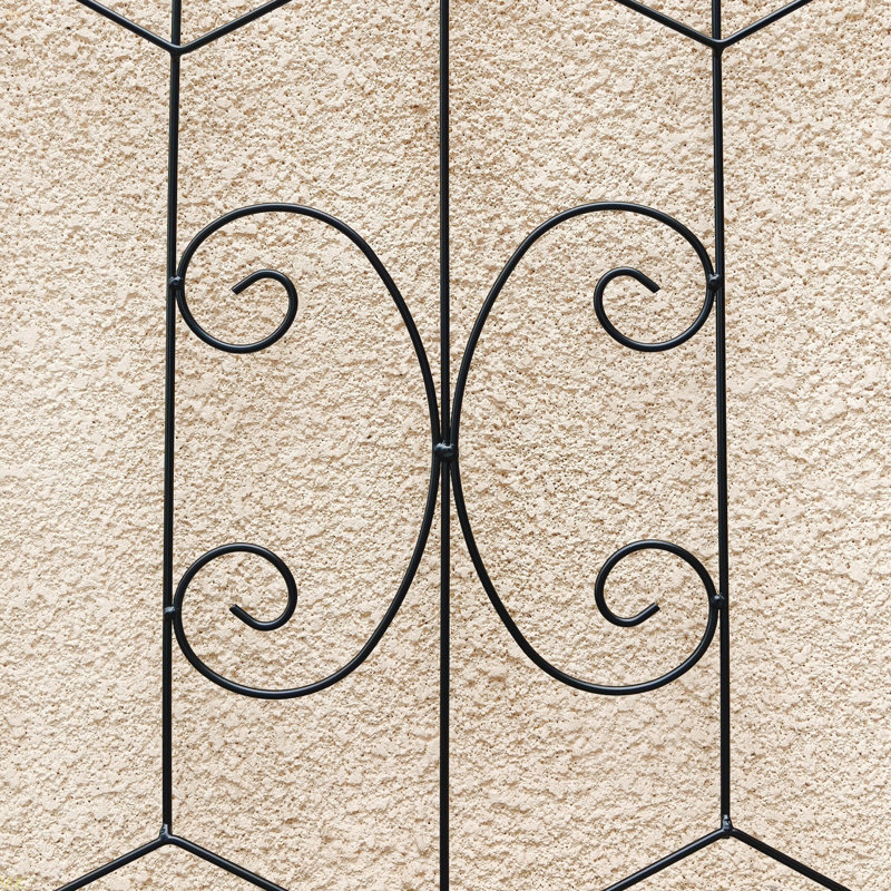 Ensemble de 4 treillis de jardin en métal antirouille de 19,7 po pour plantes grimpantes, H 86,66 po x l 19,79 po x P 0,01 po