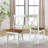 Dugazon Duante Solid Wood Cross Back Side Chair-1565068228