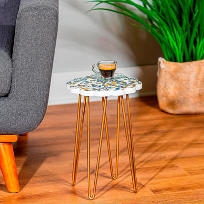 Confetti Plant Stand with Metal Legs