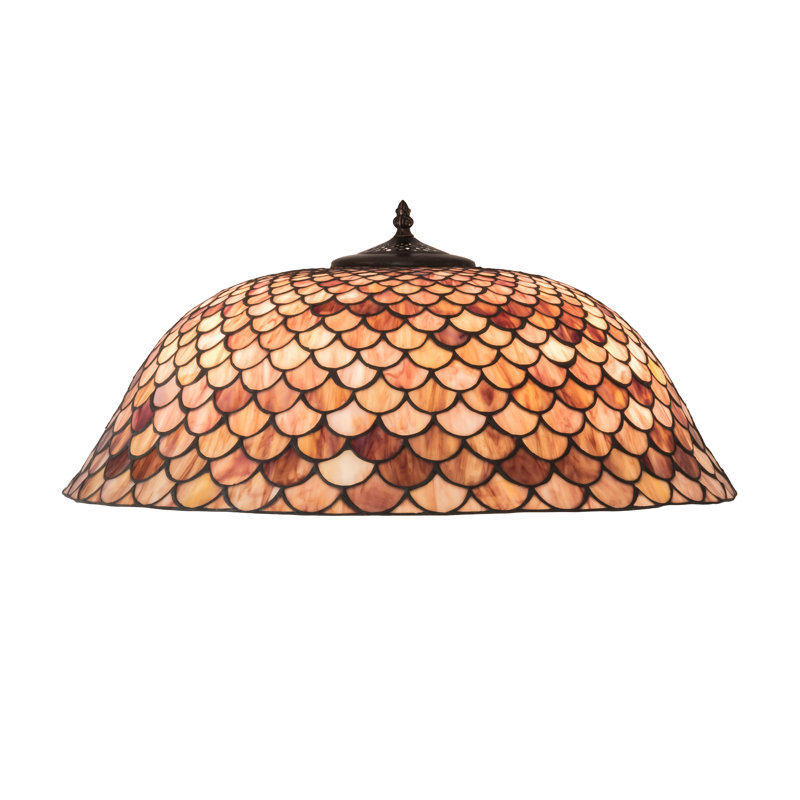24" Wide Tiffany Fishscale Shade