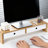 Bamboo Computer Monitor Stand Riser For Desk With Bamboo Desk Drawer Storage Box Set Ostos-901253687