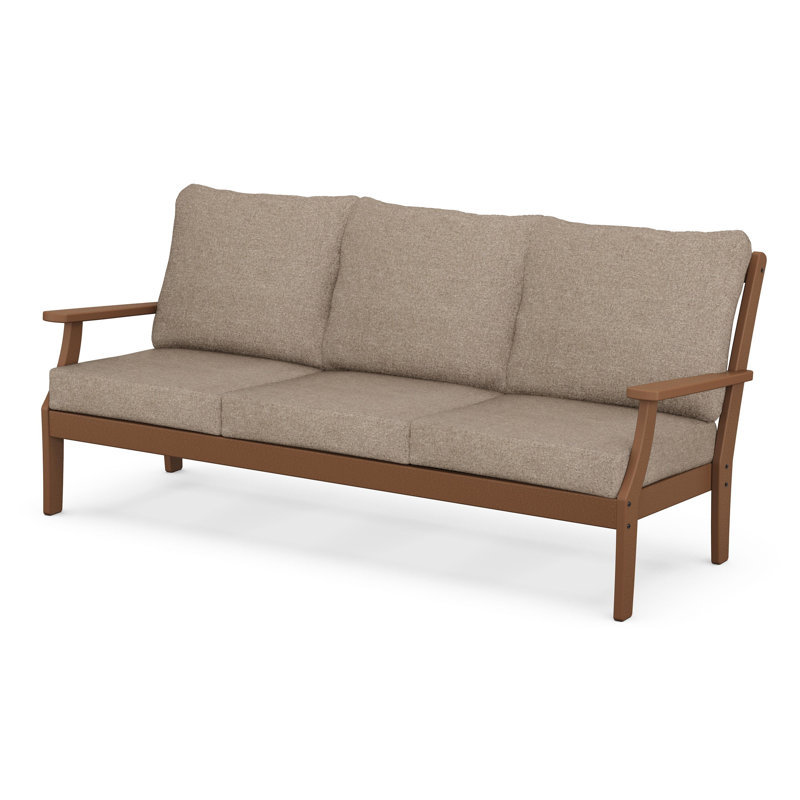 Braxton Deep Seating Sofa, Sand, Spiced Burlap