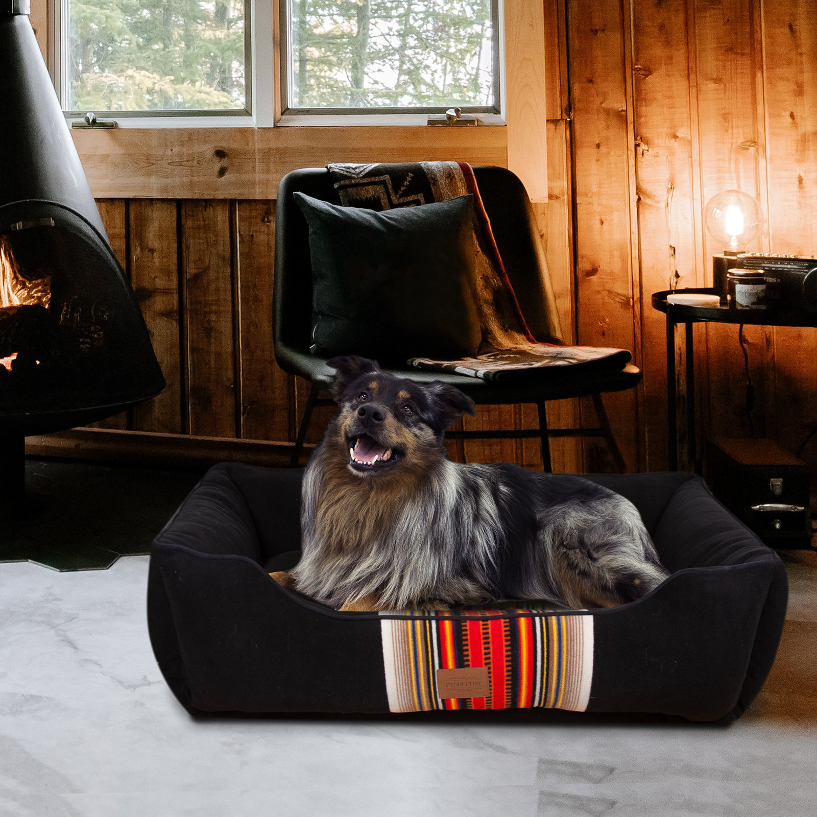 Pendleton Grand Canyon Kuddler Dog Bed, X-Large (10.5" H x 42" W x 30" D), Acadia