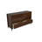 Brixton Solid Wood 6 Drawer Dresser Walnut