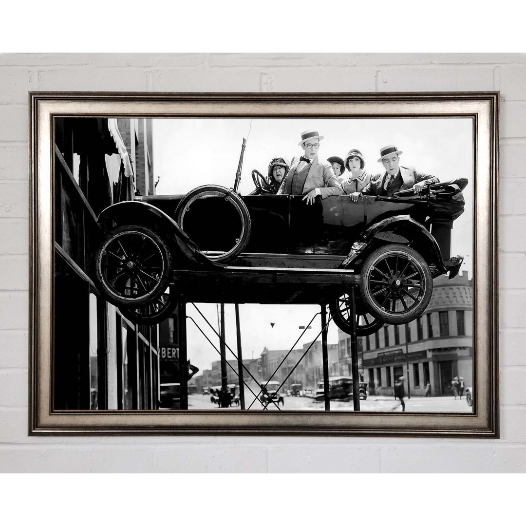 Harold Lloyd Car Jack - Einzelner Bilderrahmen Kunstdrucke