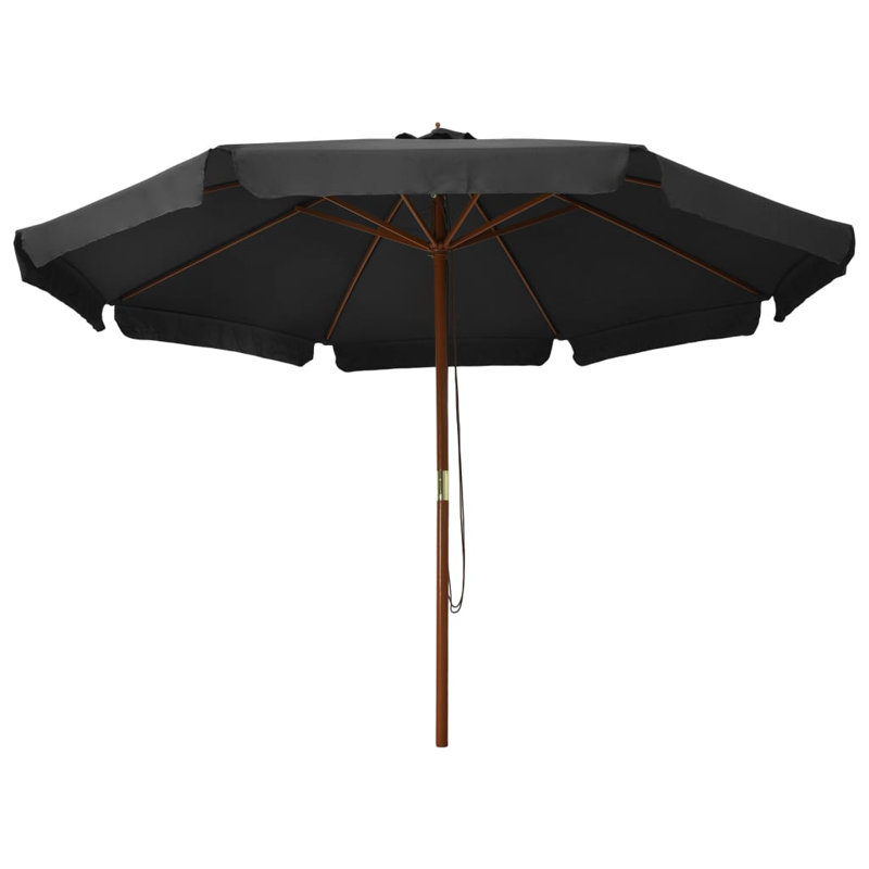 Parasol de plage Beffrey, Gris foncé