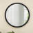 Circle Wall Mirror with Wooden Frame-2059379854