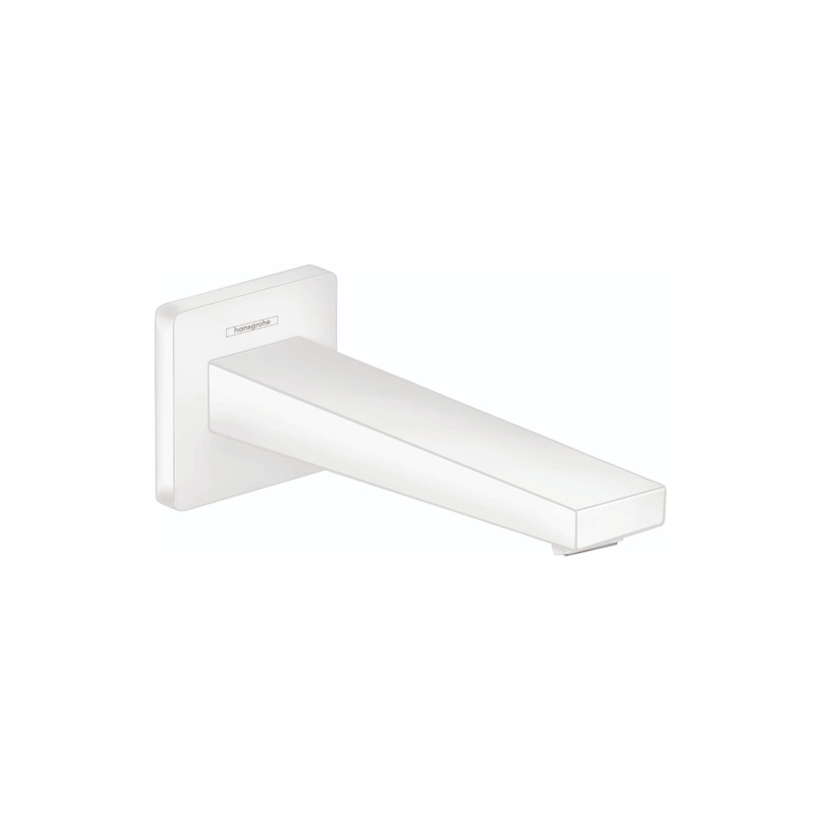 Metropol Wall Mounted Tub Spout, Matte White
